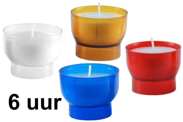 Devotielichtjes van 6 uur
